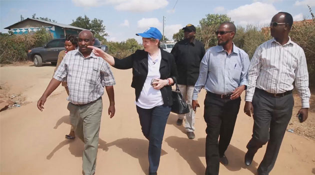 During this trip, she was accompanied by the UN Resident Coordinator, Siddharth Chatterjee - Head of UN Agencies, representatives of the government, development partners and philanthropy groups/COURTESY