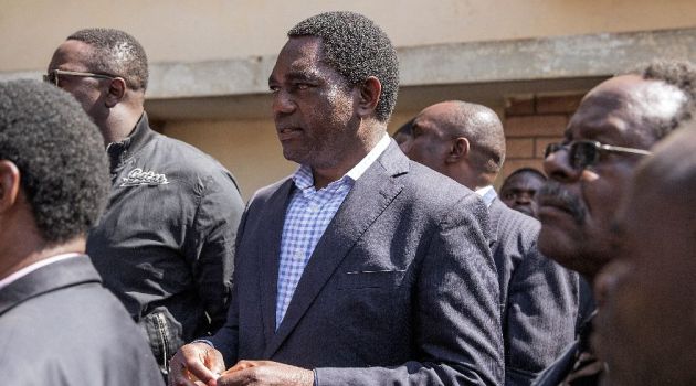  Hakainde Hichilema, leader of the United Party for National Development, has alleged fraud in this week's presidential vote/AFP