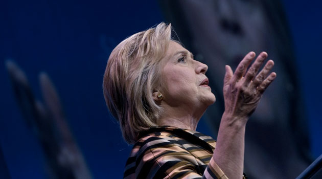 "It's great to be back on the campaign trail," Clinton told cheering supporters in Greensboro, North Carolina - a key battleground state/AFP