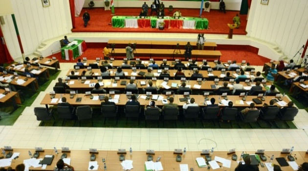 Members of Burundi's National Assembly attend a voting session on October 12, 2016 in Bujumbura, for the withdrawal of the International Criminal Court/AFP-File