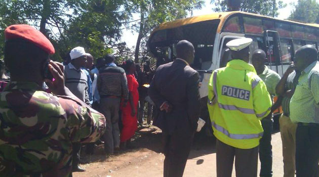 Five were injured in the incident involving a Kenya Defence Force Ambulance and PSV/Ma3