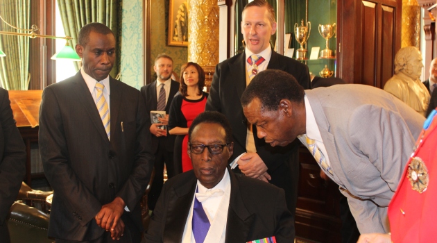  King Kigeli on official visit to the UK, June 2016. Photo credit: www.king-kigeli.com