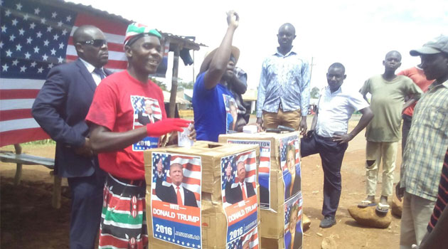 A ‘presiding’ officer was stationed behind each of the boxes and were themselves a sight to behold/CFM