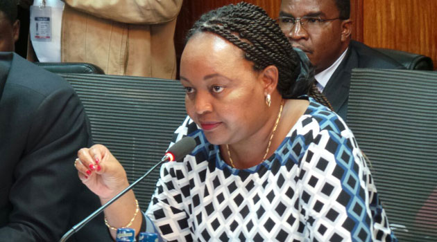 Waiguru told the National Assembly’s Public Accounts Committee that there was no conspiracy at the Ministry involving Adan Harakhe who was made AIE holder after the money was lost/MOSES MUOKI