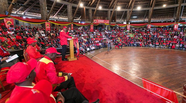 Led by MP Gideon Mung'aro and his Kilome counterpart Regina Ndambuki, they attended the Jubilee Party's National Governing Council/PSCU