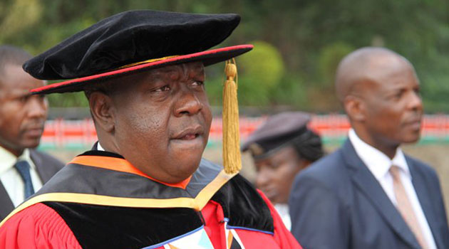 The Education CS was the guest of honour at the University of Nairobi Graduation where it was widely expected President Uhuru Kenyatta would receive a honorary doctorate/COURTESY