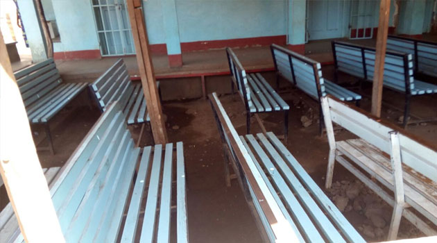 Patients waiting bay empty at   Kisumu sub county hospital as patients kept off the hospital as a result of the strike/OJWANG JOE