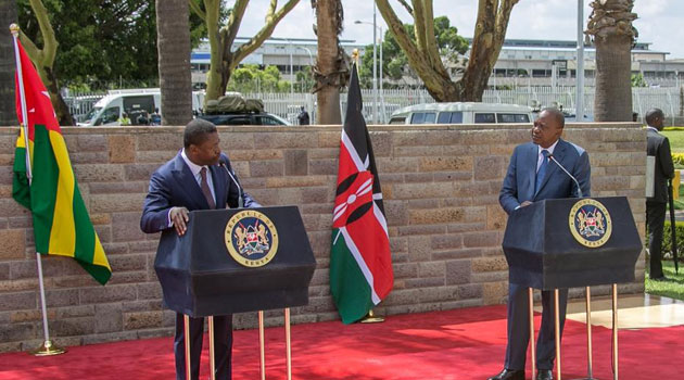 President Gnassingbe - who has been in the country for an official visit - expressed confidence that Kenya's candidate will clinch the top position of AUC during the elections slated for January 2017/PSCU