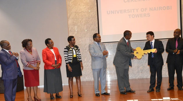 China Wu Yi Co. hands over University of Nairobi Towers to varsity administration ahead of Wednesdays launch/JEREMIAH WAKAYA