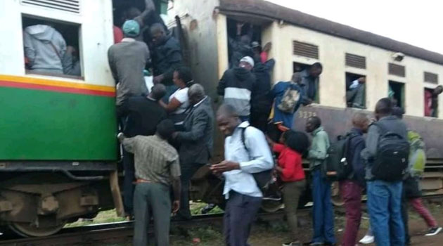 Image result for commuter train in kenya