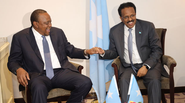 Kenyatta, Farmaajo commit to normalize Kenya-Somalia relations » Capital  News