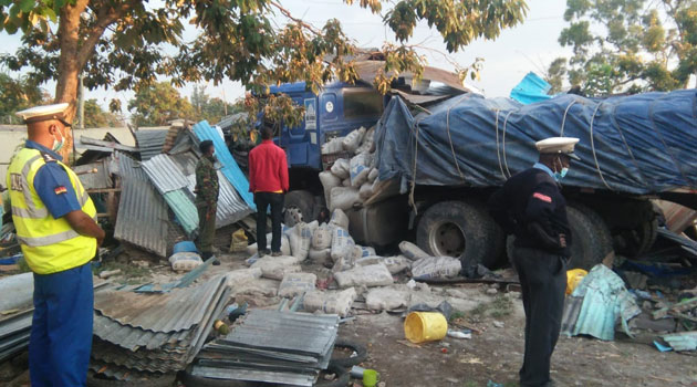 Trailer rams into a home killing 70-year-old man, his grandchild » Capital News