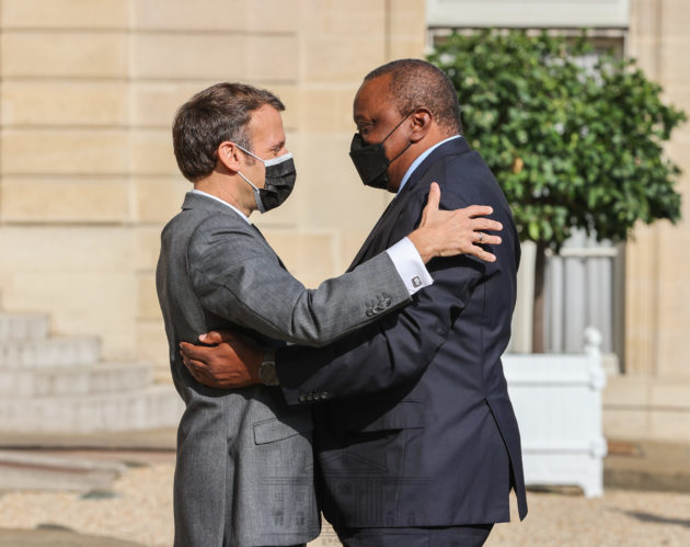 President Kenyatta holds talks with Macron in France » Capital News