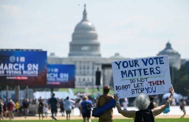 Thousands protest curbs on minority voting rights in US » Capital News