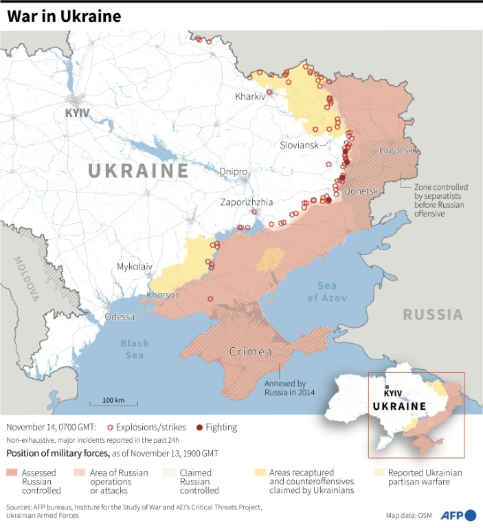 Zelensky visits Ukraine's Kherson after Russian retreat » Capital News
