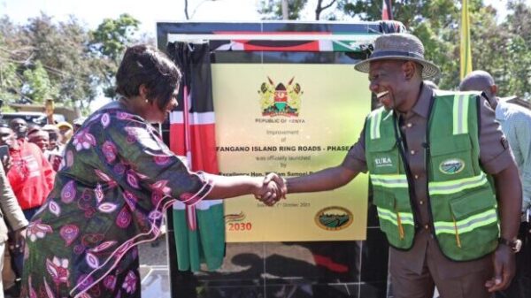 President Ruto launched the construction of the Mfangano Island Ring road in Homa Bay County, which will play a crucial role in facilitating transportation and fostering development in the area.