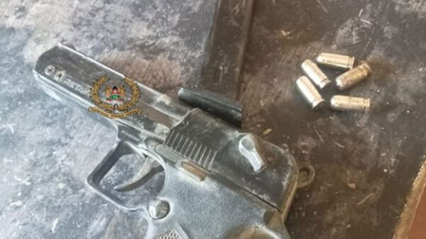 The recovery of the Retay Falcoon pistol loaded with 5 rounds of 9mm ammunition was in response to a tip-off from members of the public.