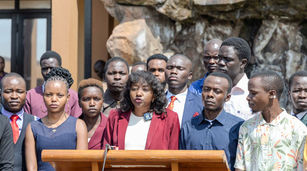 Charlene Ruto who hasnt't shied away from commenting on national issues cautioned the youth to be wary of the dark forces that want to plunge the country into anarchy