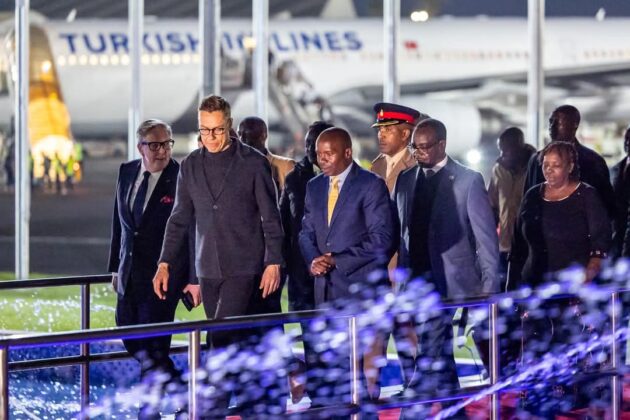 Finnish President Alexander Stubb begins 3-day historic state visit to Kenya