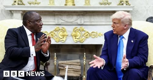 White crosses shown by Trump not graves, says man who erected them