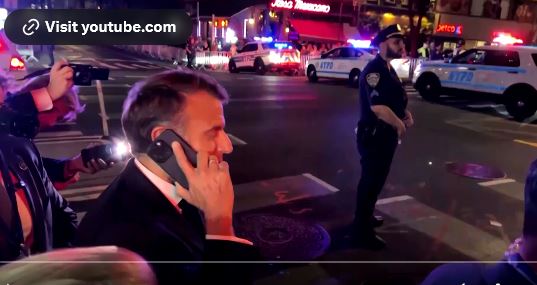 Macron calls Trump after motorcade blocks his path in New York
