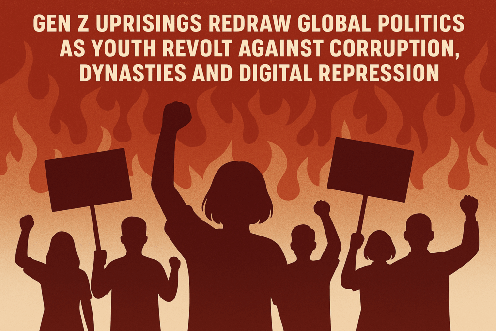 Gen Z Uprisings Redraw Global Politics as Youth Revolt Against Corruption, Dynasties and Digital Repression