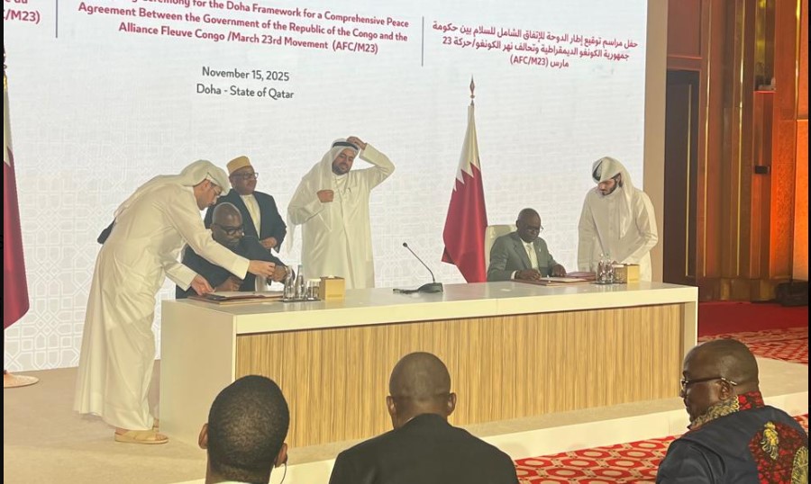 DRC, M23 Sign Doha framework marking breakthrough for Eastern DRC peace