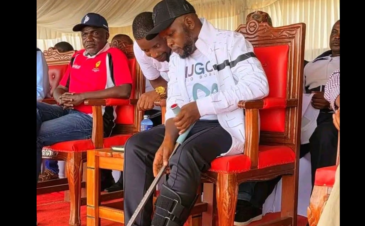 Natembeya makes first public appearance since Christmas accident