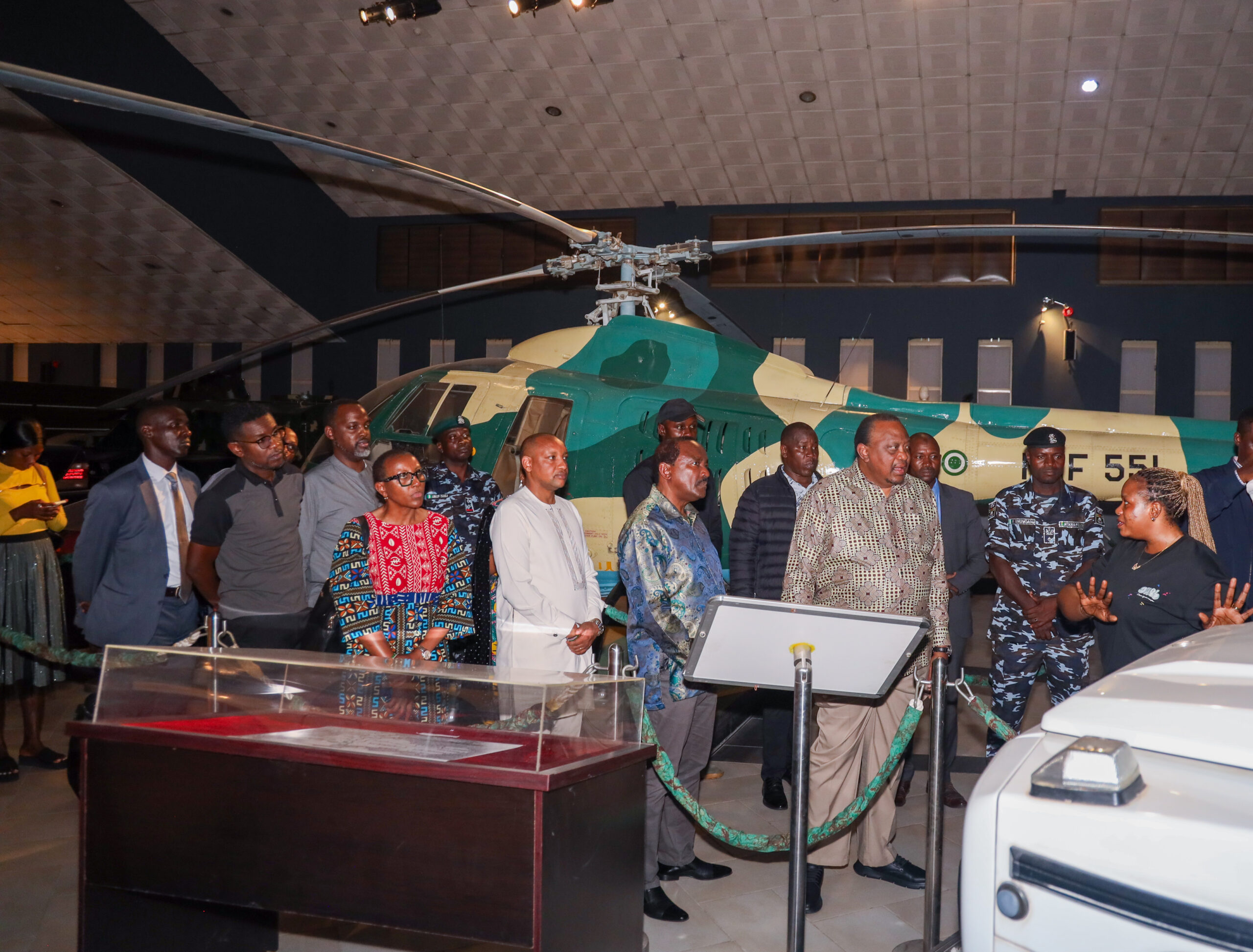 PICTURES: Uhuru tours Obasanjo Presidential Library