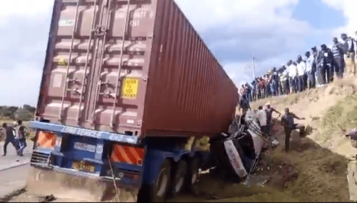 Five Killed after Trailer Ploughs into Matatu in Gilgil
