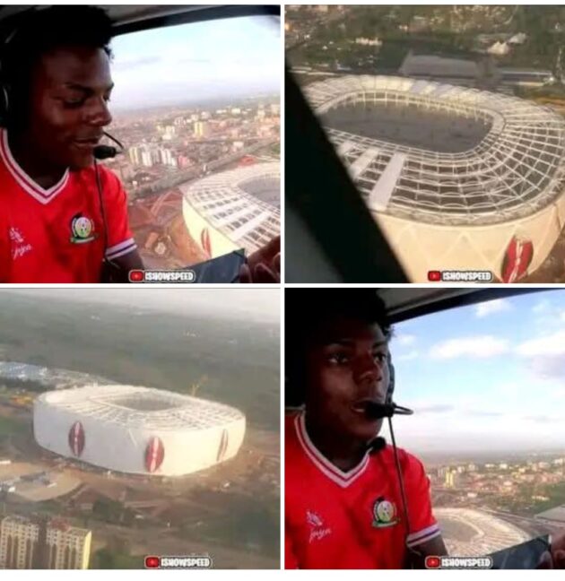 IShowSpeed in awe over Kenya’s modern Talanta Stadium