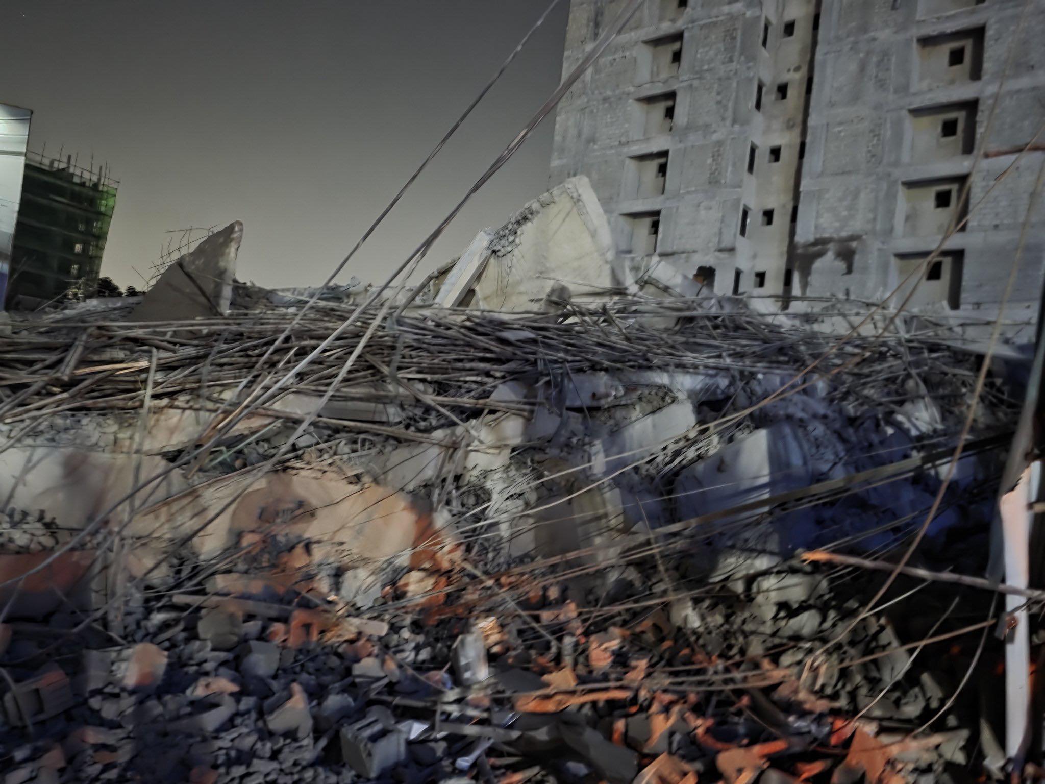 Pedestrian hit by debris from collapsed South C building stable in hospital