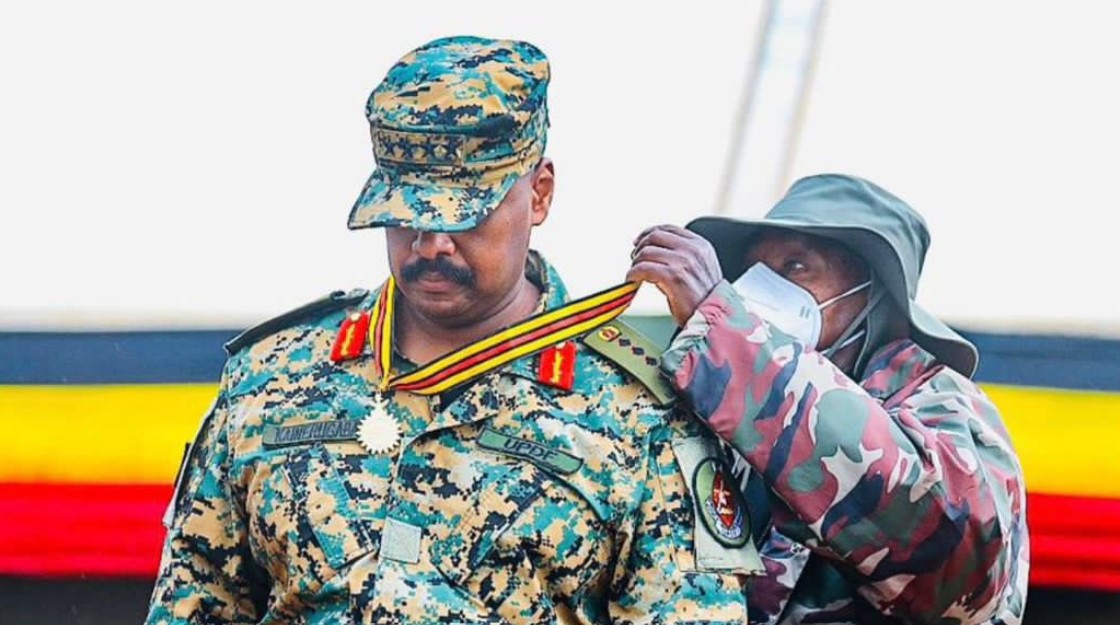 Museveni awards son Muhoozi Uganda’s second-highest military medal