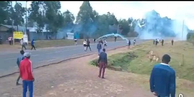 Teargas Fired at Amalemba Grounds Ahead of Sifuna-led Linda Mwananchi Rally in Kakamega