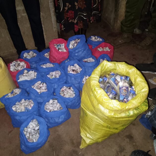 NACADA Night Raid in Nandi Seizes 2,400 Stones of Cannabis and Illicit Vodka