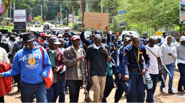 Image result for Kenya Kazi security protest