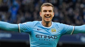 The Bosnian international's current deal has only 10 months to run and manager Manuel Pellegrini's determination to keep the striker was fully justified by his performance as City beat Newcastle for the 11th time in succession/FILE