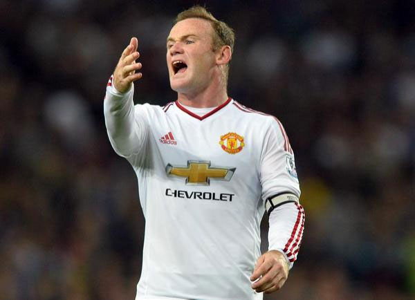 Wayne Rooney in action during the English Premier League soccer match between Aston Villa and Manchester United at Villa Park in Birmingham, Britain, 14 August 2015. PHOTO/EFE