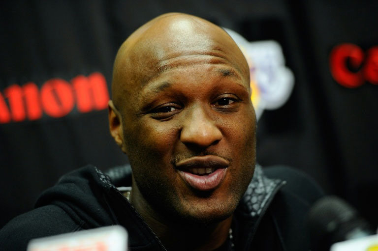 Lamar Odom, a former NBA champion who in the past been the subject of a rash of news stories about alleged drug use, was found unconscious at a brothel in Nevada. PHOTO/AFP