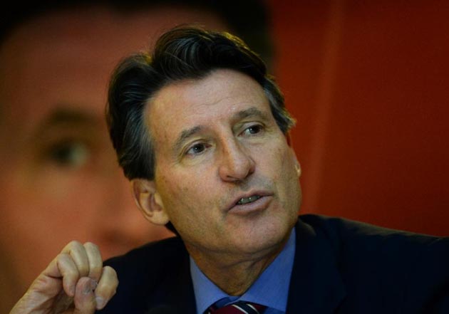 Embattled IAAF president Sebastian Coe has insisted that his organisation did not cover up positive drugs tests by Russian athletes (AFP Photo/Sajjad Hussain)