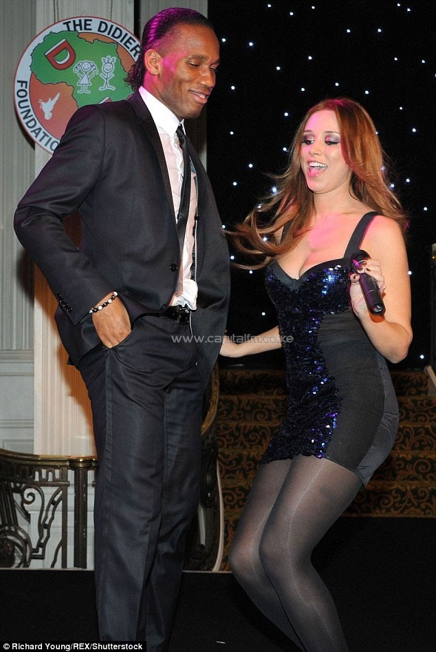 The Foundation has become a fashionable cause among Britain’s best known celebrity luvvies, multi-millionaire sports stars and party-loving royals. Above, Drogba and singer Una Healy at the December 2010 Foundation ball