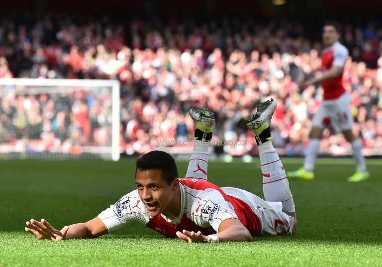 Arsenal led via Alexis Sanchez's header in first-half stoppage time and dominated throughout. PHOTO/AFP.