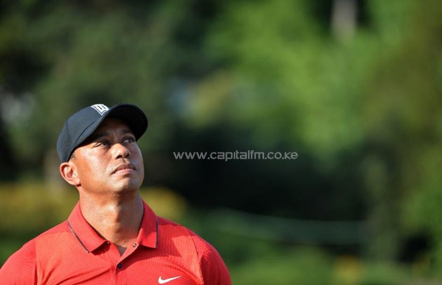 Tiger Woods looks on after the Quicken Loans National at Congressional Country Club in Bethesda, Maryland (AFP Photo/Andrew Caballero-Reynolds)