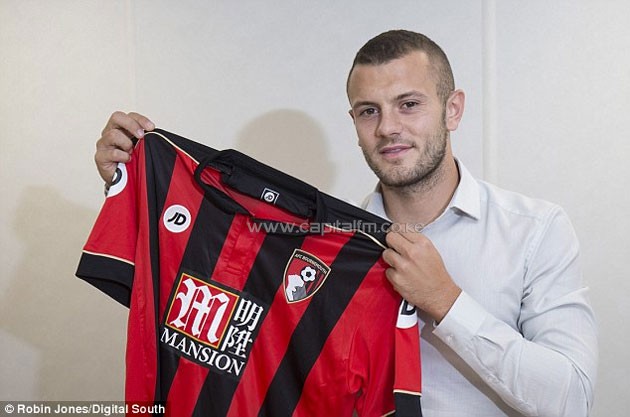 Jack Wilshere parades his new club colours after joining Bournemouth on a year-long loan.PHOTO/Courtesy.