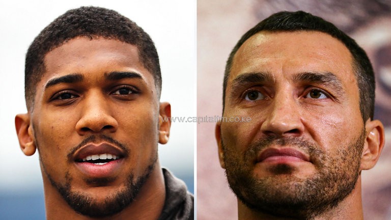 Anthony Joshua and Wladimir Klitschko will have to wait until next year to meet in the ring. PHOTO/SKY.