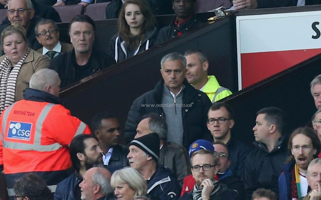 Mourinho was sent to the stands on Saturday. PHOTO/GETTYIMAGES.