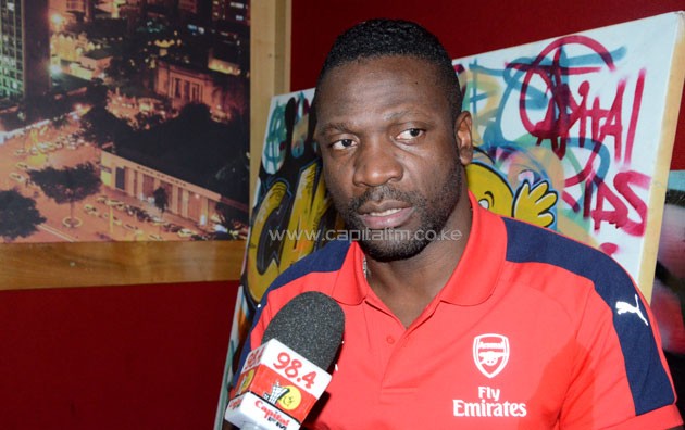 Former Arsenal Star in an interview with Capital Sports on December 9, 2016. PHOTO/Moses Muoki
