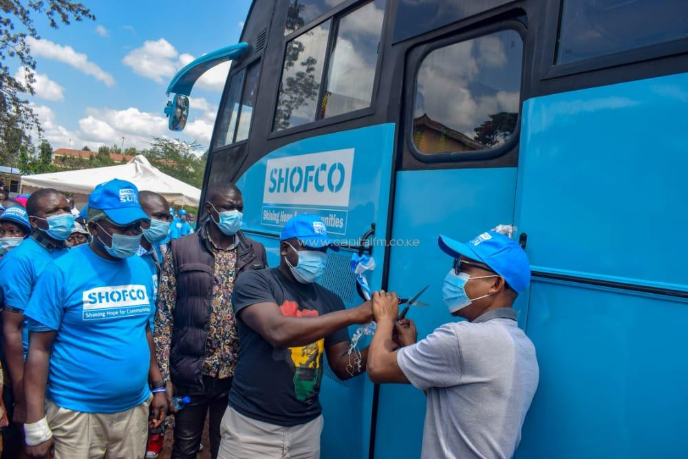 Kibera based Shofco Urban network get new buses
