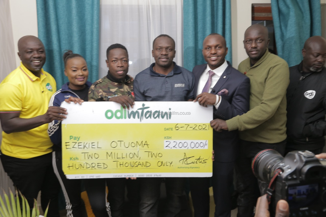 Odibets to cater for Ezekiel Otuoma’s medical needs with Sh2.2mn donation