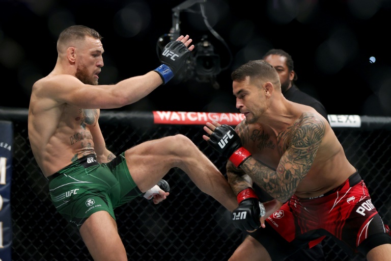 McGregor suffers horrific leg injury in TKO loss to Poirier